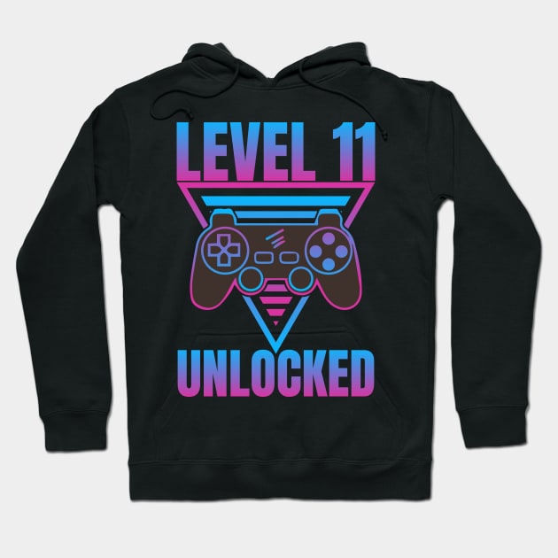 Level 11 Unlocked Hoodie by Barang Alus